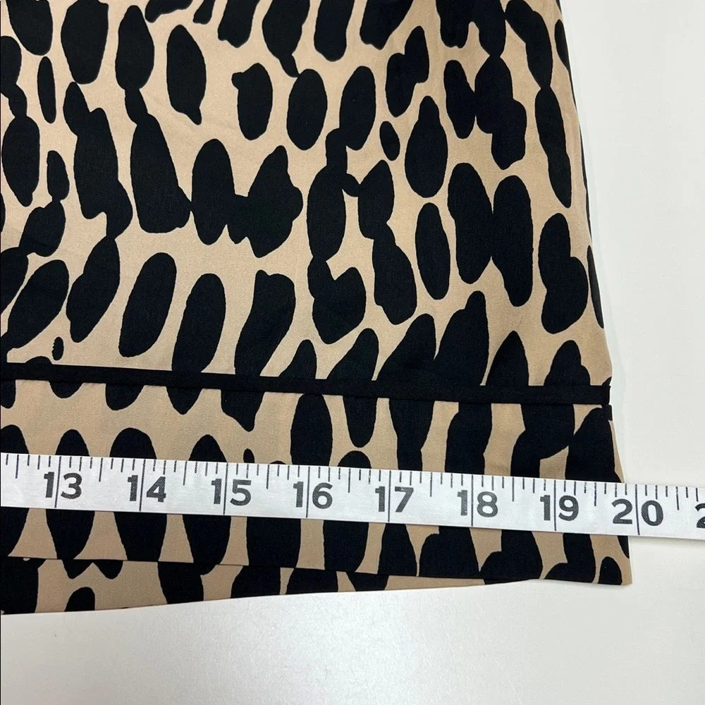 LOFT Black and Tan Patterned Sheath Dress - Picture 15 of 16